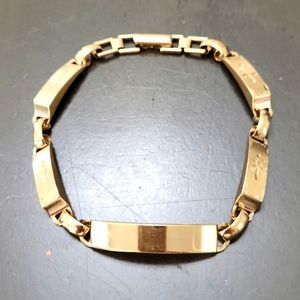 Goldtone ID Bracelet